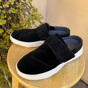 Vionic Recovery RX Black Suede Slip-On Slide Performance Loafer Womens 8.5